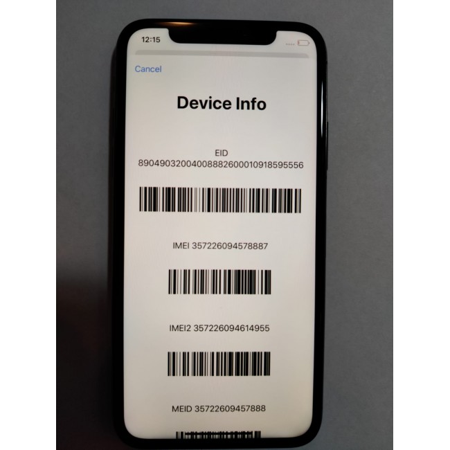 Apple iPhone XS 64GB Space Grey No Face ID